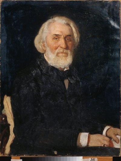 Portrait of the Writer Ivan Turgenev by Ilya Efimovich Repin