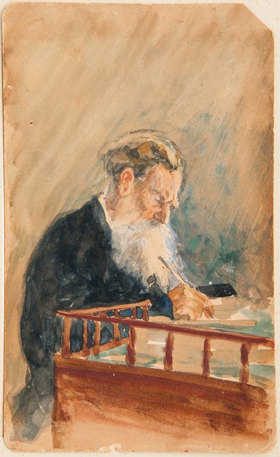 Portrait of the author Leo N Tolstoy by Ilya Efimovich Repin