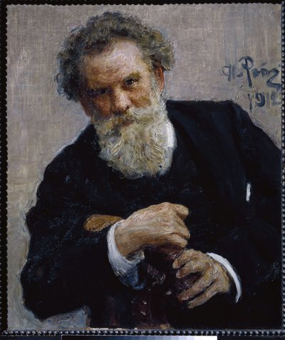 Portrait of The Author V. Korolenko by Ilya Efimovich Repin