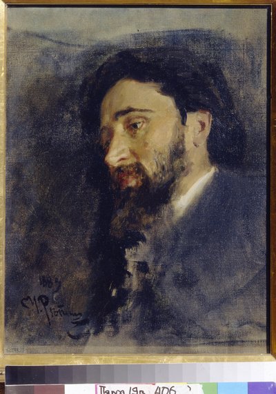 Portrait of the Author V. M. Garshin by Ilya Efimovich Repin