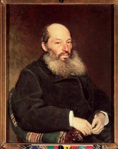 Portrait of the poet Afanasy Afanasievich Fet by Ilya Efimovich Repin