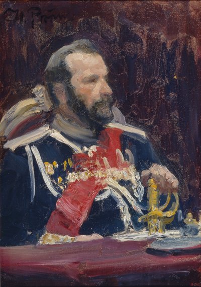 Portrait of General Alexei Nikolayevich Kuropatkin by Ilya Efimovich Repin