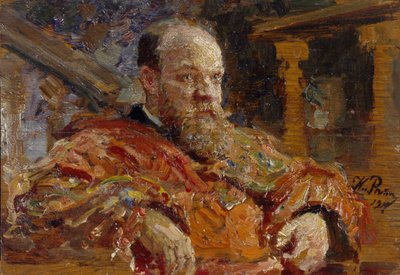 Portrait of Pavel Viktorovich Delarov 1851-1913, 1910 by Ilya Efimovich Repin