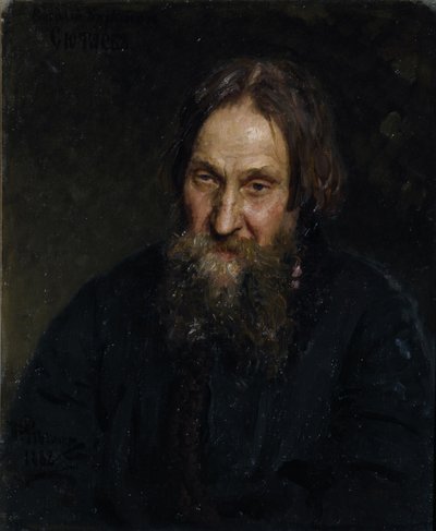 Portrait of Vasily Kirillovich Syutayev, 1882 by Ilya Efimovich Repin