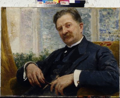 Portrait of Engineer Y.M. Vengerov by Ilya Repin by Ilya Efimovich Repin