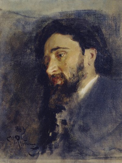 Portrait of the Author Vsevolod M. Garshin 1855-1888, 1883 by Ilya Efimovich Repin