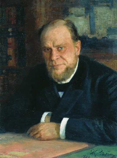 Portrait of the Lawyer and Author Anatoli Fyodorovich Koni by Ilya Efimovich Repin