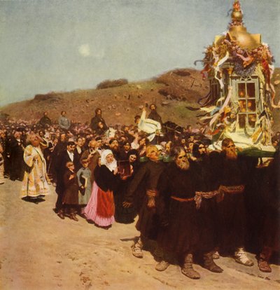 Procession in the Kursk Gubernia, 1880-1883, 1965 by Ilya Efimovich Repin