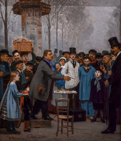 The Seller of Novelties in Paris by Ilya Efimovich Repin