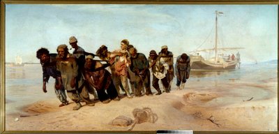 The Boatmen of the Volga by Ilya Efimovich Repin