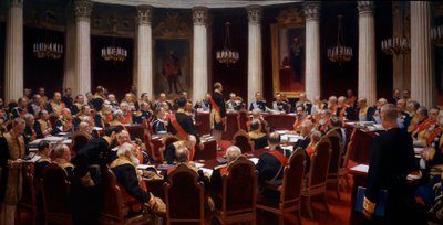 The Ceremonial Meeting of the State Council, 7 May 1901 by Ilya Efimovich Repin