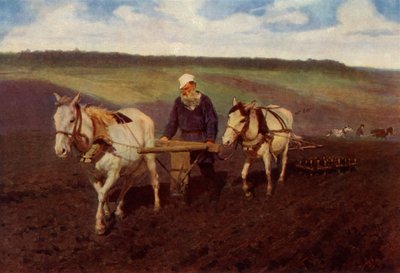 The Ploughman Leo Nikolayevich Tolstoy at the Plough by Ilya Efimovich Repin