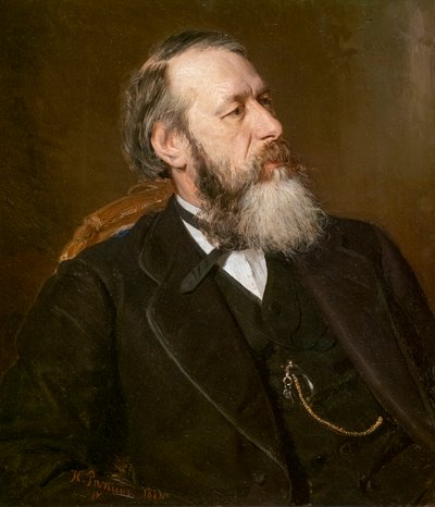 Vladimir Stassov by Ilya Efimovich Repin