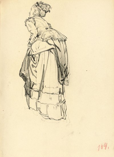Woman in Dress from Behind by Ilya Efimovich Repin