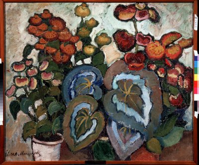 Begonias by Ilya Ivanovich Mashkov