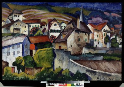 A Little Town in Switzerland by Ilya Ivanovich Mashkov