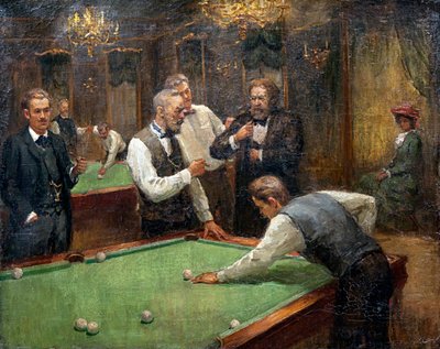 Billiard Players by Ilya Savich Galkin