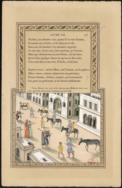 The Miller, His Son and the Donkey by Imam Bakhsh Lahori