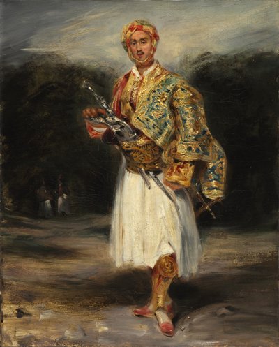 Count Demetrius de Palatiano in Suliot Costume by Imitator of Eugène Delacroix