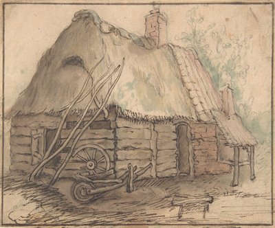 A Farm Building by In the manner of Abraham Bloemaert.