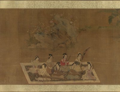 Lady Su Hui and Her Verse Puzzle by In the style of Qiu Ying