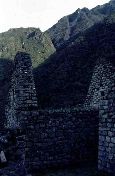 Ruined House from the Citadel at Machu Picchu by Incan Incan