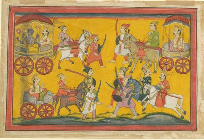 Vishnu Procession by Indian Art