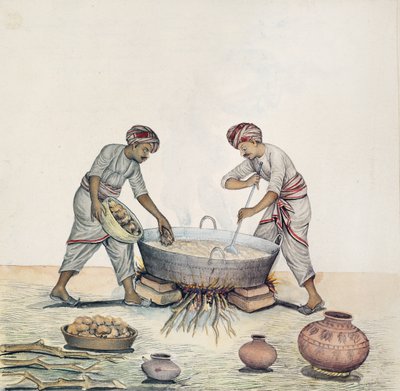 Sugar making, Bombay, c.1873 by Indian School