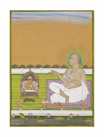 A Sage of the Pushtimarg Sect and Shri Nathji by Indian School
