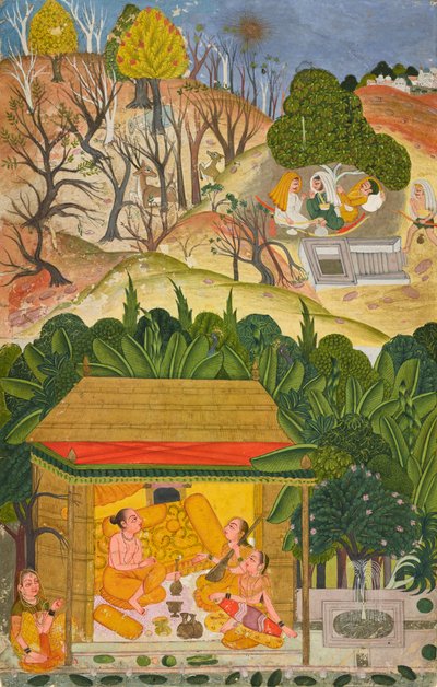 A Summer Month, folio from a Baramasa by Indian School
