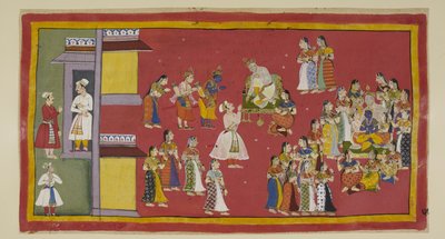 Dasaratha Had Previously Ordered Sumantra to Summon His Queens and All His Wives, Who Now Surround the King When Sumantra Brings the Exiles in to Make Their Farewells. Dasaratha Tries to Persuade Rama Not to Go to the Forest by Indian School