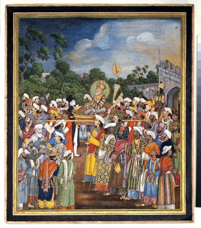 Akbar Shah II Receives the British Resident by Indian School