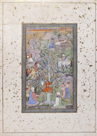 Alexander questions the philosopher, physician and the goblet by Indian School