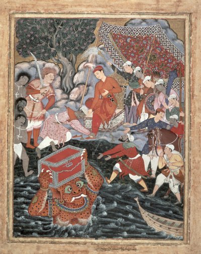 Arghan Div Brings the Chest of Armour to Hamza by Indian School