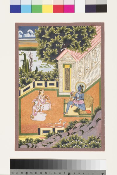 Asavari Ragini of Sri by Indian School