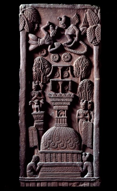 Buddhism: Mahaparinirvana, final nirvana, which occurs upon the death of the body of Buddha (detail) by Indian School