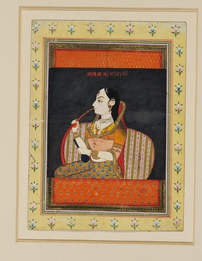 Bust of a Woman in a Jharoka Window by Indian School