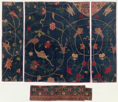 Carpet decorated with animals, Indian, 16th century by Indian School