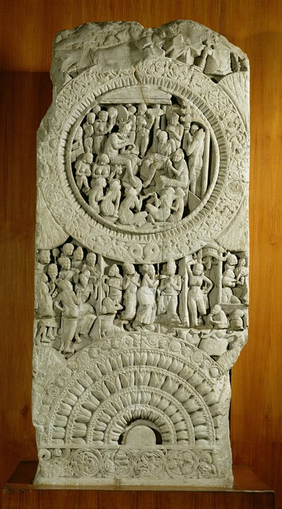 Carving depicting a story from the Jatakas by Indian School