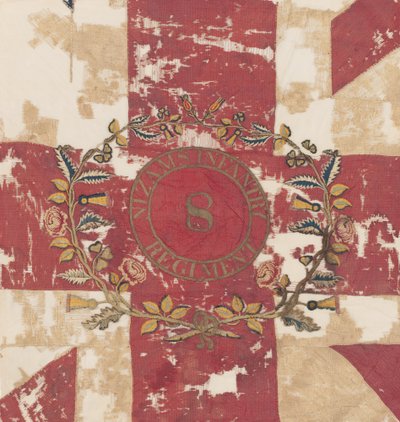 Centrepiece of First or Royal Colour, 8th Regiment of Infantry, Nizam’s Army, 1850 by Indian School