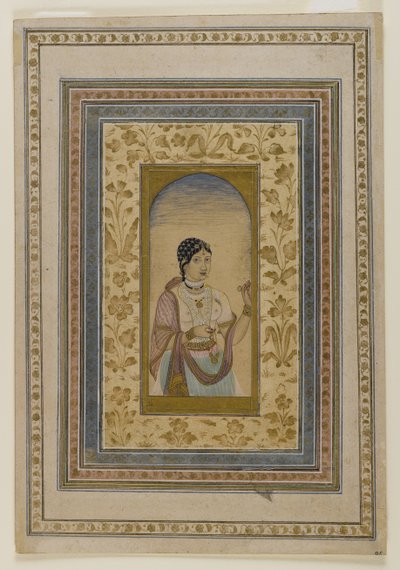 Courtesan in a Window, 18th Century by Indian School