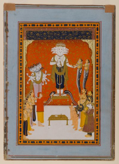 Devotions to Nagadevata, Rajasthan, c.1790 by Indian School