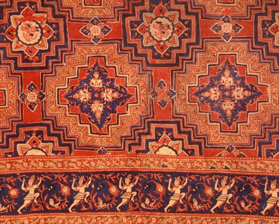 Fabric from the Ayutthaya period with Thai designs by Indian School