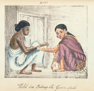 Fortune Teller and woman, from 