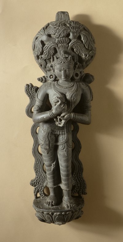 Ganga, Goddess Who Personifies the Sacred River Ganges, Mahanad, Bengal by Indian School