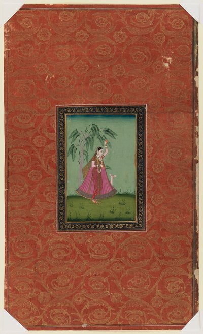 Girl with a deer by Indian School