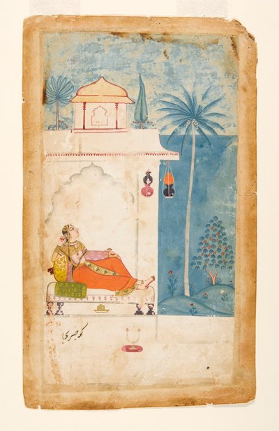 Gurjari Ragini of Megh by Indian School