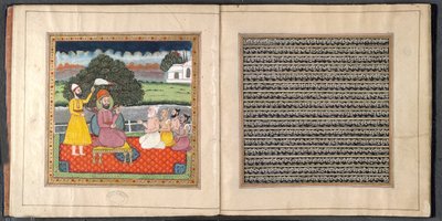 Guru Nanak, the Founder of the Sikh Religion, in Dispute with Hindu Holymen by Indian School