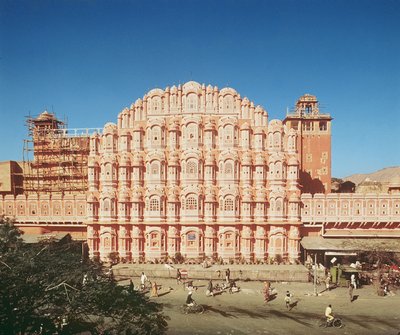 Hawa Mahal (Palace of the Winds) built in 1799 by Indian School