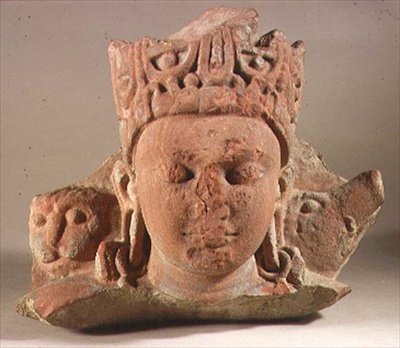 Head of Vaikuntha Vishnu, Mathura, Utter Pradesh by Indian School